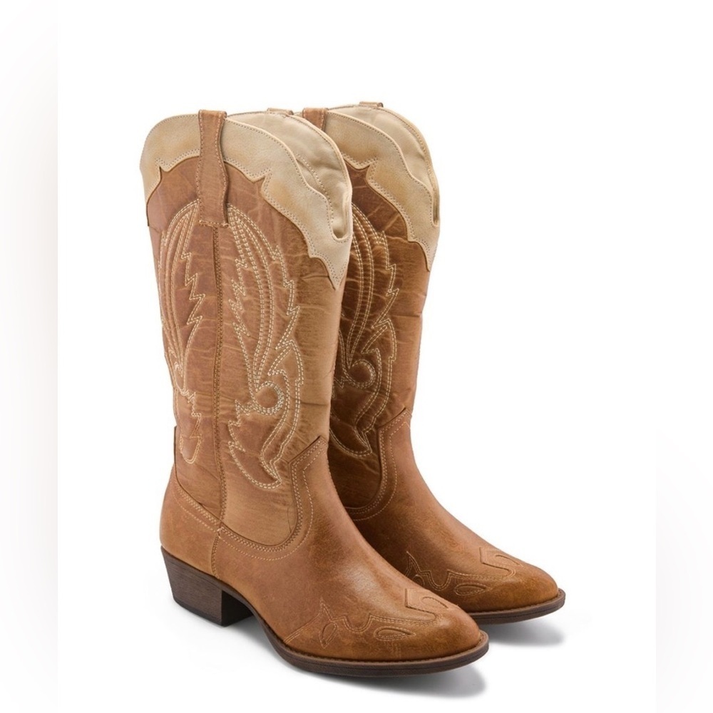 Coconuts by Matisse Brown Western Heeled Boots Cowboy Boots